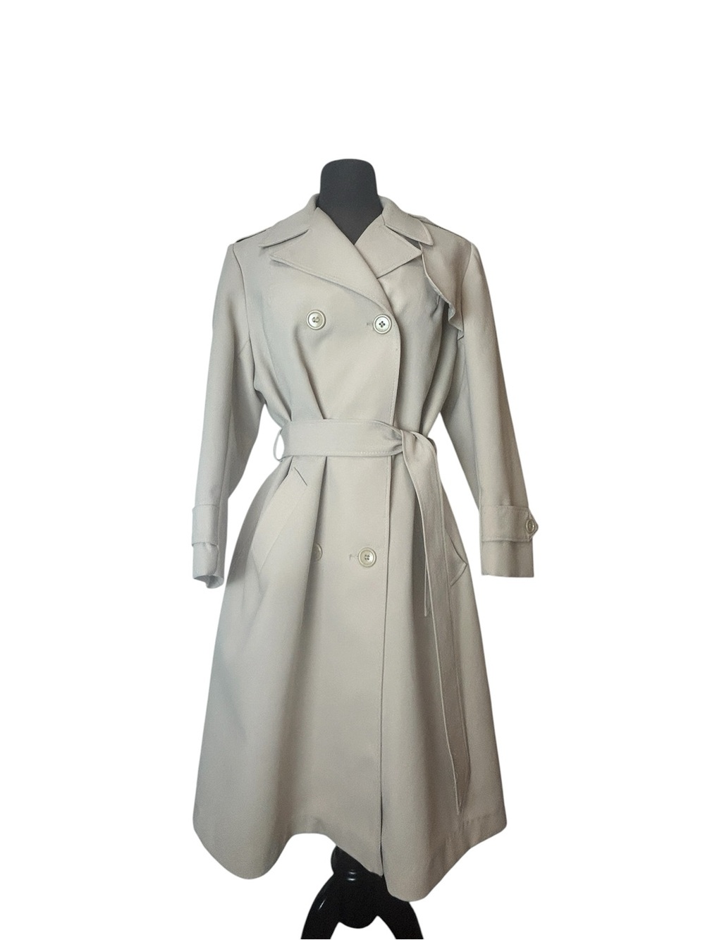 O‑Kay Fashions by Herman K Co. Inc. Vintage Tan Trench Coat – Size Large